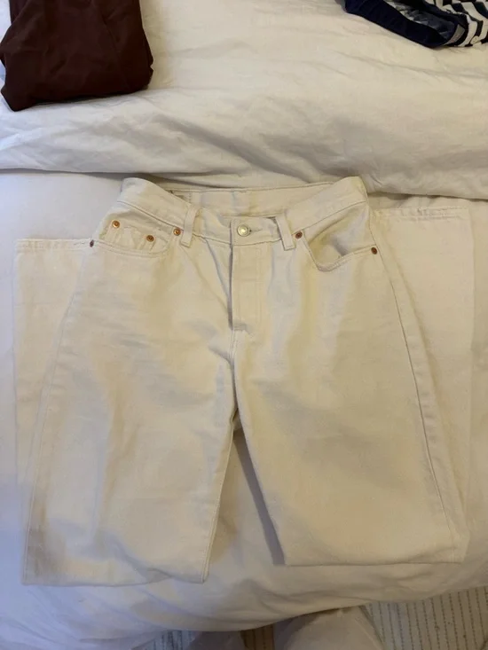 Levi's 501 90s Jeans Ecru - sz 25x30 - Picture 5 of 7